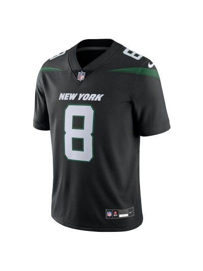 Men's New York Jets Aaron Rodgers Nike Black Vapor Untouchable Limited Edition Jersey 02
