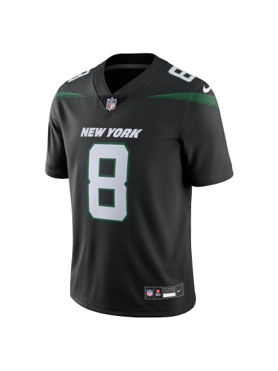 Men's New York Jets Aaron Rodgers Nike Black Vapor Untouchable Limited Edition Jersey 02