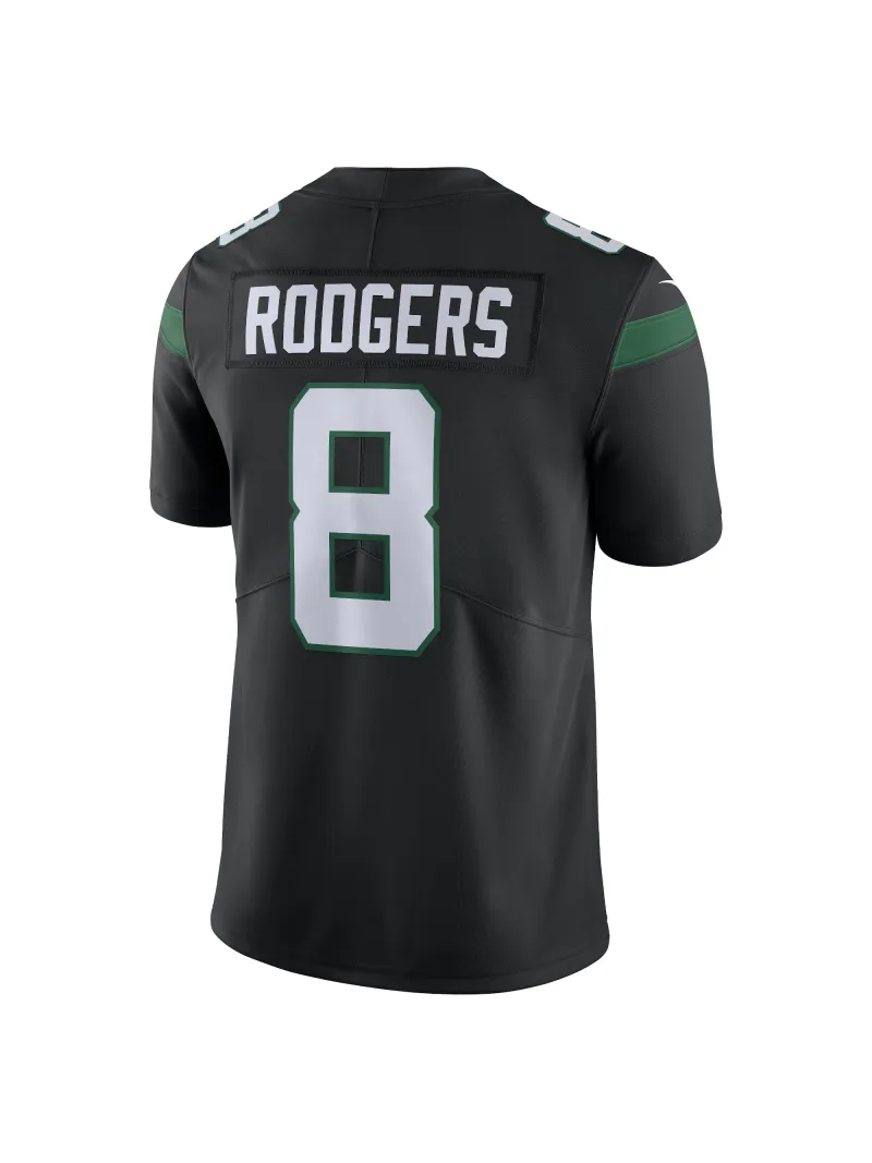 Men's New York Jets Aaron Rodgers Nike Black Vapor Untouchable Limited Edition Jersey