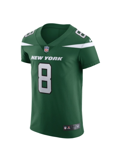 Men's New York Jets Aaron Rodgers Nike Gotham Green Alternate Vapor FUSE Elite Jersey 02