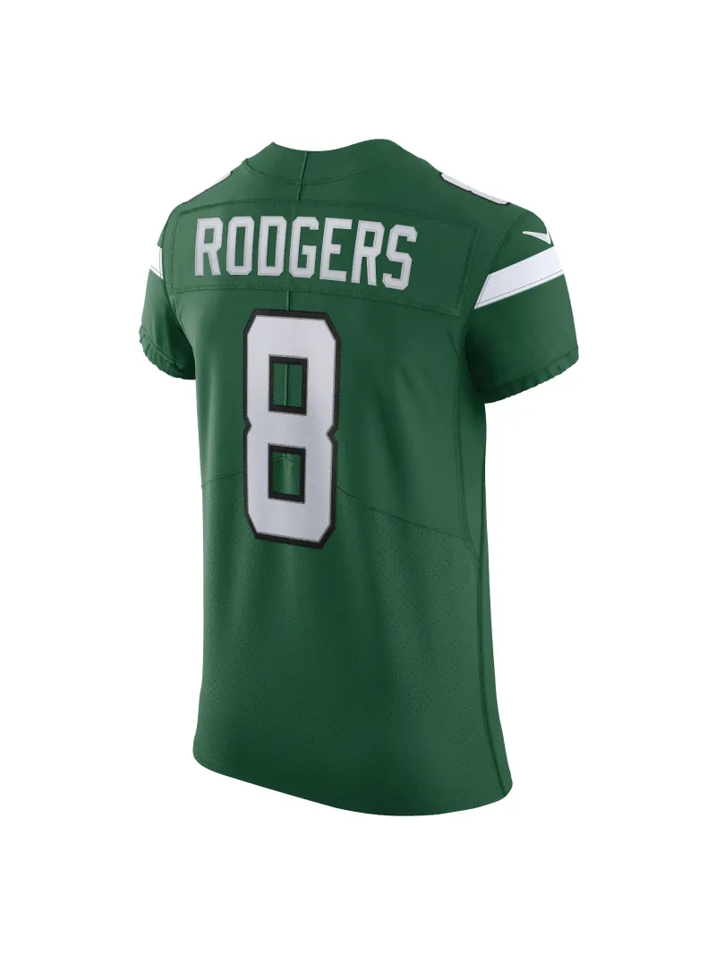 Men's New York Jets Aaron Rodgers Nike Gotham Green Alternate Vapor FUSE Elite Jersey