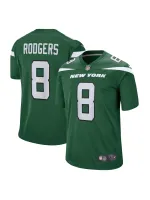 Men's New York Jets Aaron Rodgers Nike Gotham Green Game Jersey