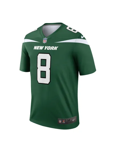 Men's New York Jets Aaron Rodgers Nike Gotham Green Legends Player Jersey 02