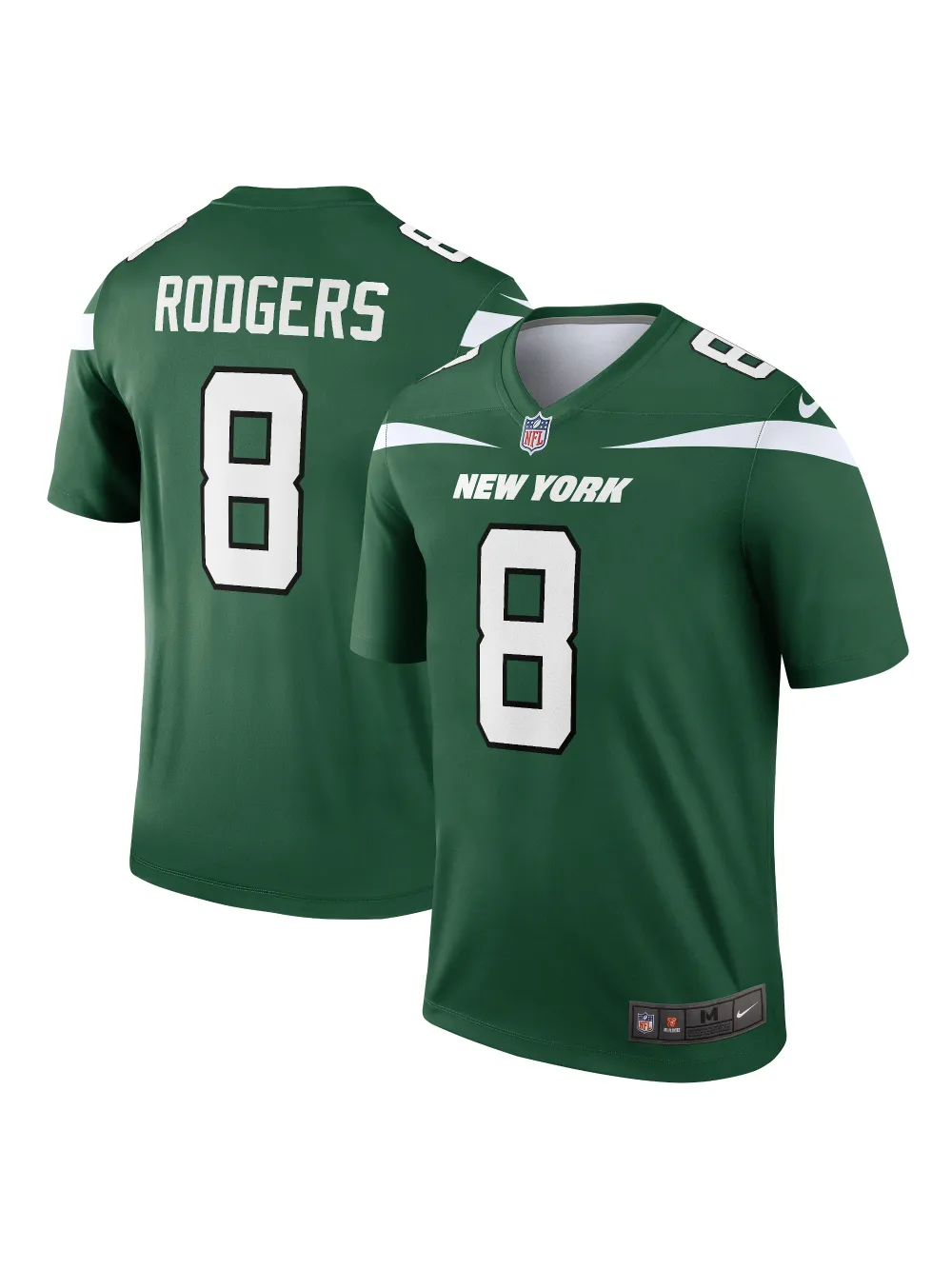 Men's New York Jets Aaron Rodgers Nike Gotham Green Legends Player Jersey