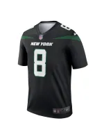Men's New York Jets Aaron Rodgers Nike Stealth Black Alternate Legends Jersey