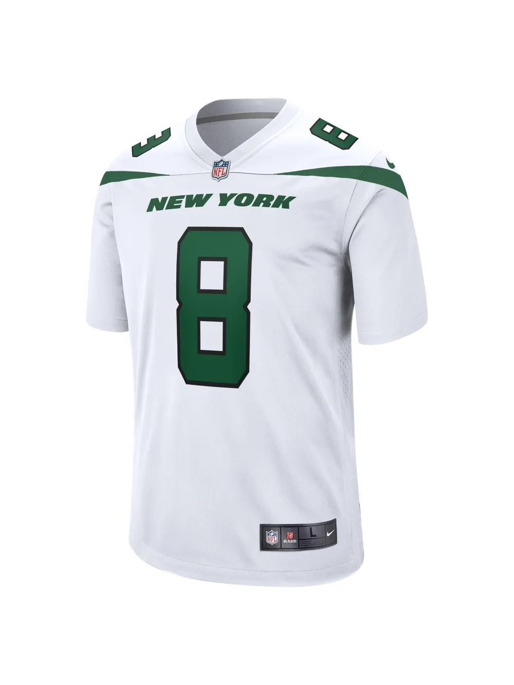 Men's New York Jets Aaron Rodgers Nike White Game Jersey