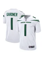 Men's New York Jets Ahmad Sauce Gardner Nike White Players Game Jersey