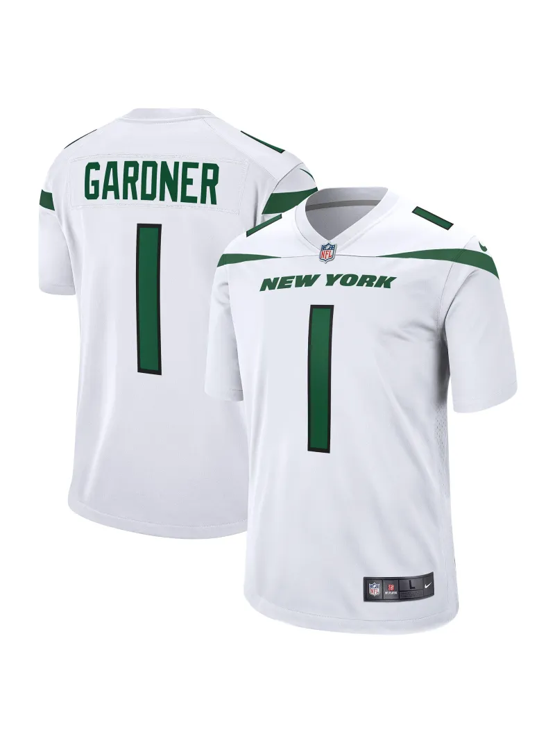 Men's New York Jets Ahmad Sauce Gardner Nike White Players Game Jersey