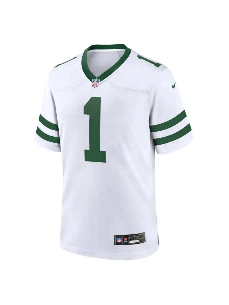 Men's New York Jets Ahmad Sauce Gardner Nike White Vapor FUSE Limited Jersey
