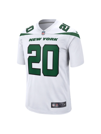 Men's New York Jets Breece Hall Nike White Away Jersey 02