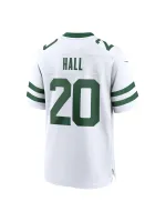 Men's New York Jets Breece Hall Nike White Legacy Players Game Jersey