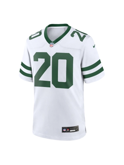 Men's New York Jets Breece Hall Nike White Legacy Players Game Jersey 02
