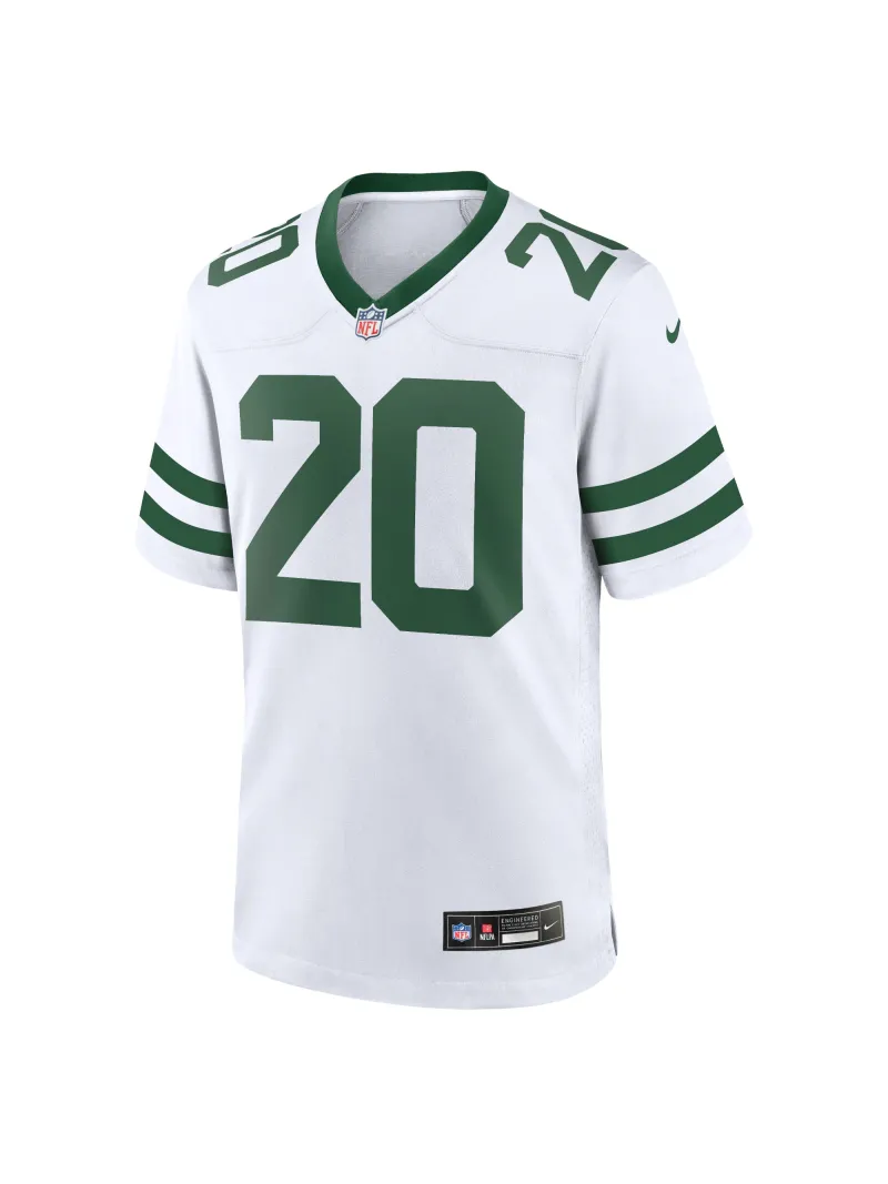 Men's New York Jets Breece Hall Nike White Legacy Players Game Jersey