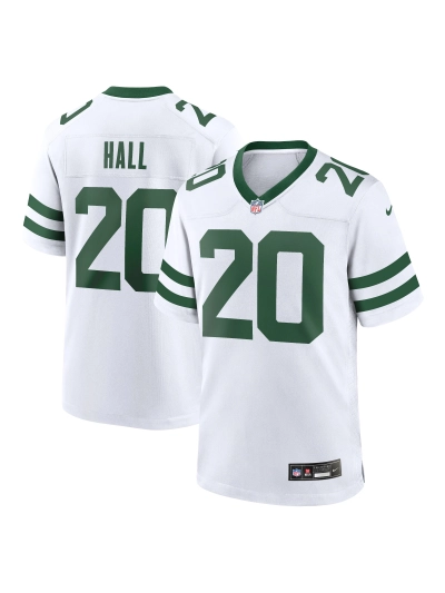 Men's New York Jets Breece Hall Nike White Legacy Players Game Jersey 01