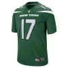 Men's New York Jets Garrett Wilson Nike Green Players Game Jersey