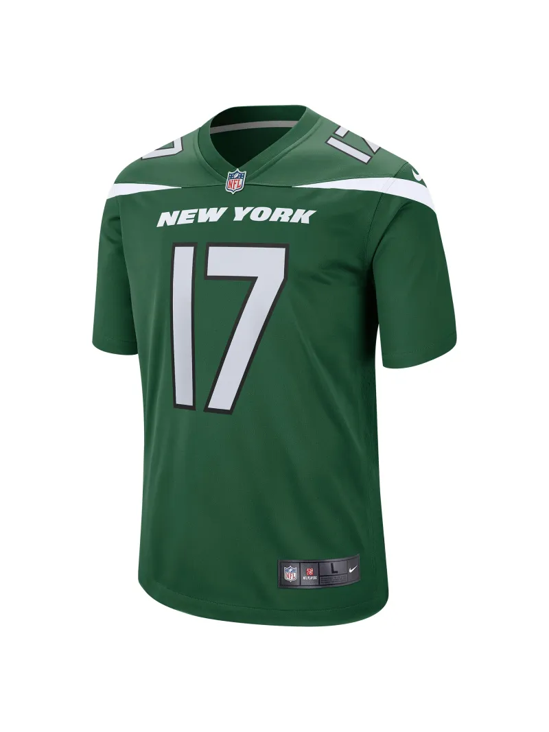 Men's New York Jets Garrett Wilson Nike Green Players Game Jersey