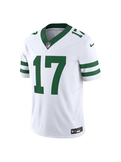 Men's New York Jets Garrett Wilson Nike White Vapor FUSE Limited Jersey 02