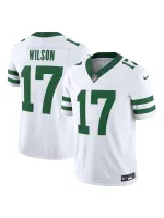 Men's New York Jets Garrett Wilson Nike White Vapor FUSE Limited Jersey