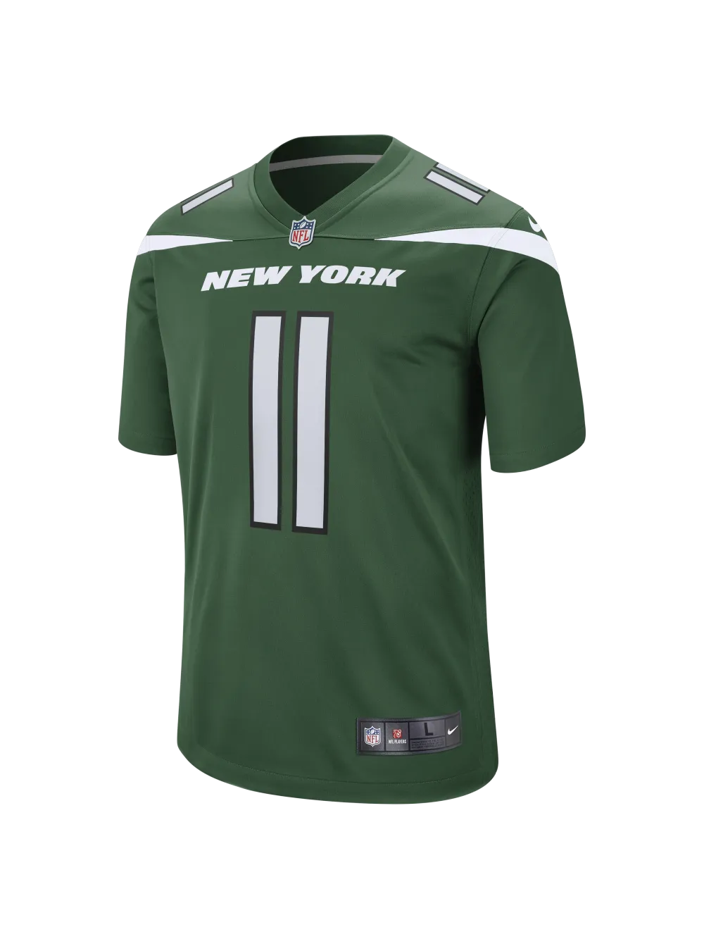 Men's New York Jets Jermaine Johnson II Nike Gotham Green Game Jersey