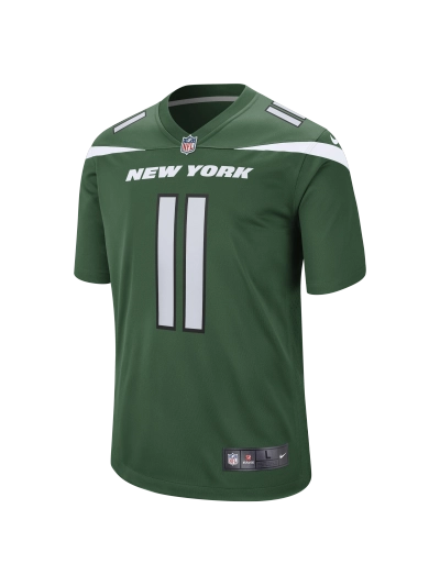 Men's New York Jets Jermaine Johnson II Nike Gotham Green Game Jersey 02