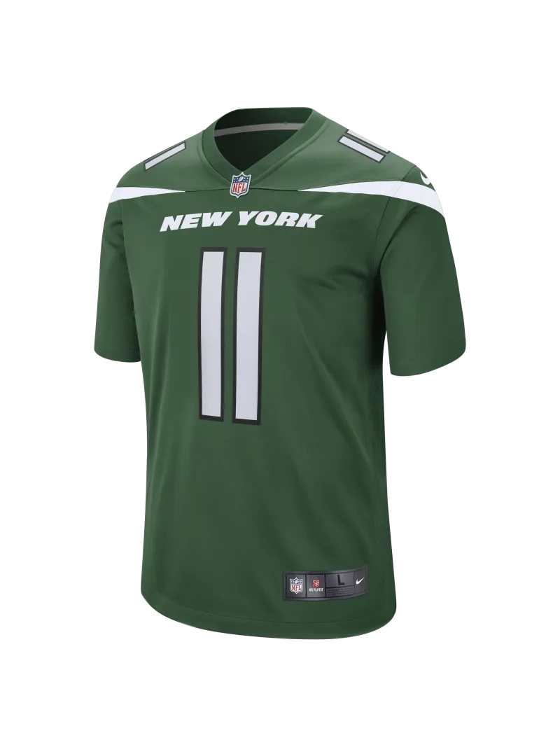 Men's New York Jets Jermaine Johnson II Nike Gotham Green Game Jersey
