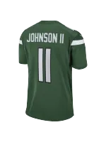 Men's New York Jets Jermaine Johnson II Nike Gotham Green Game Jersey