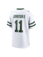 Men's New York Jets Jermaine Johnson II Nike Spotlight White Alternate Game Jersey
