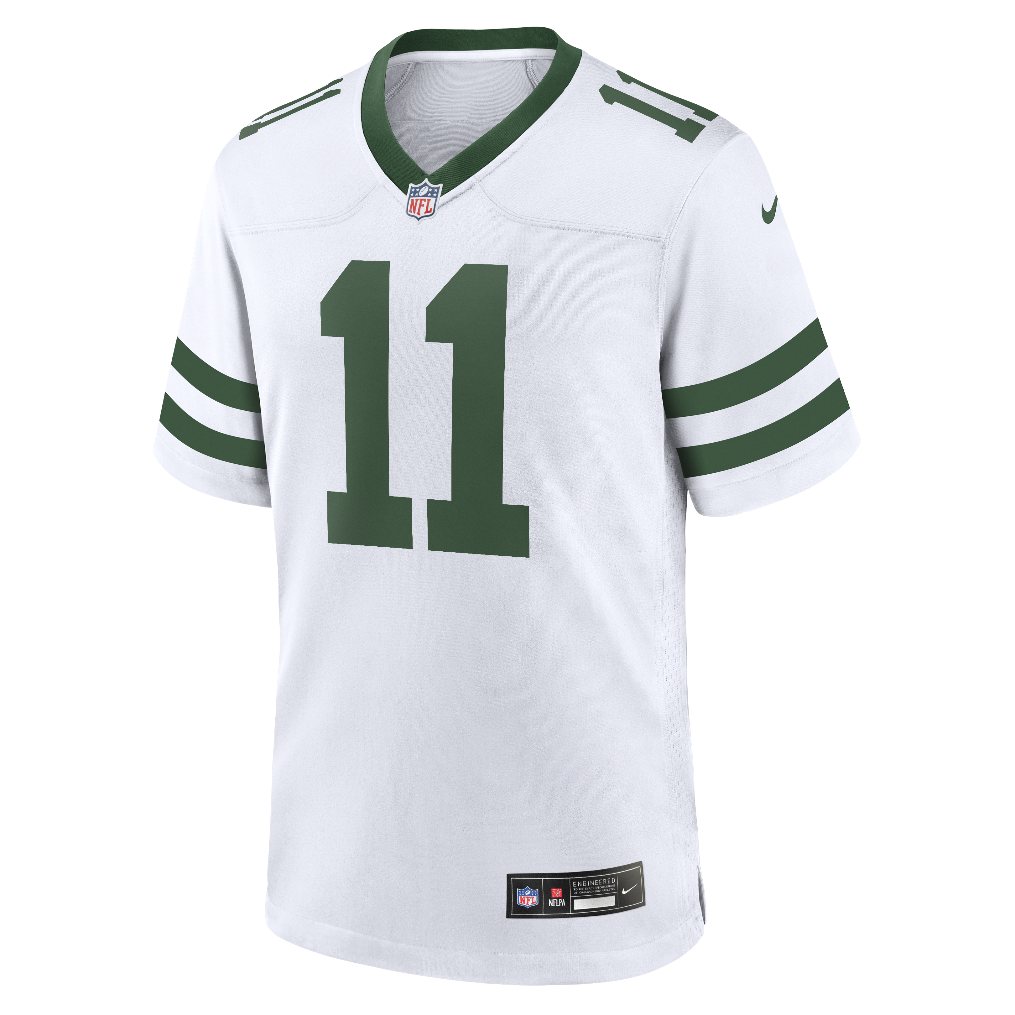 Men's New York Jets Jermaine Johnson II Nike Spotlight White Alternate Game Jersey