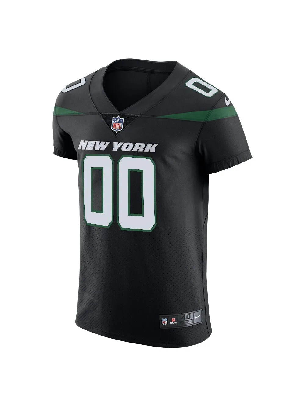 Men's New York Jets Nike Stealth Black Vapor Untouchable Elite Custom Jersey