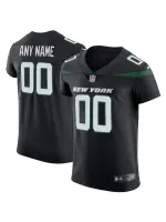 Men's New York Jets Nike Stealth Black Vapor Untouchable Elite Custom Jersey