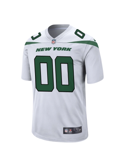 Men's New York Jets Nike White Custom Game Jersey 02