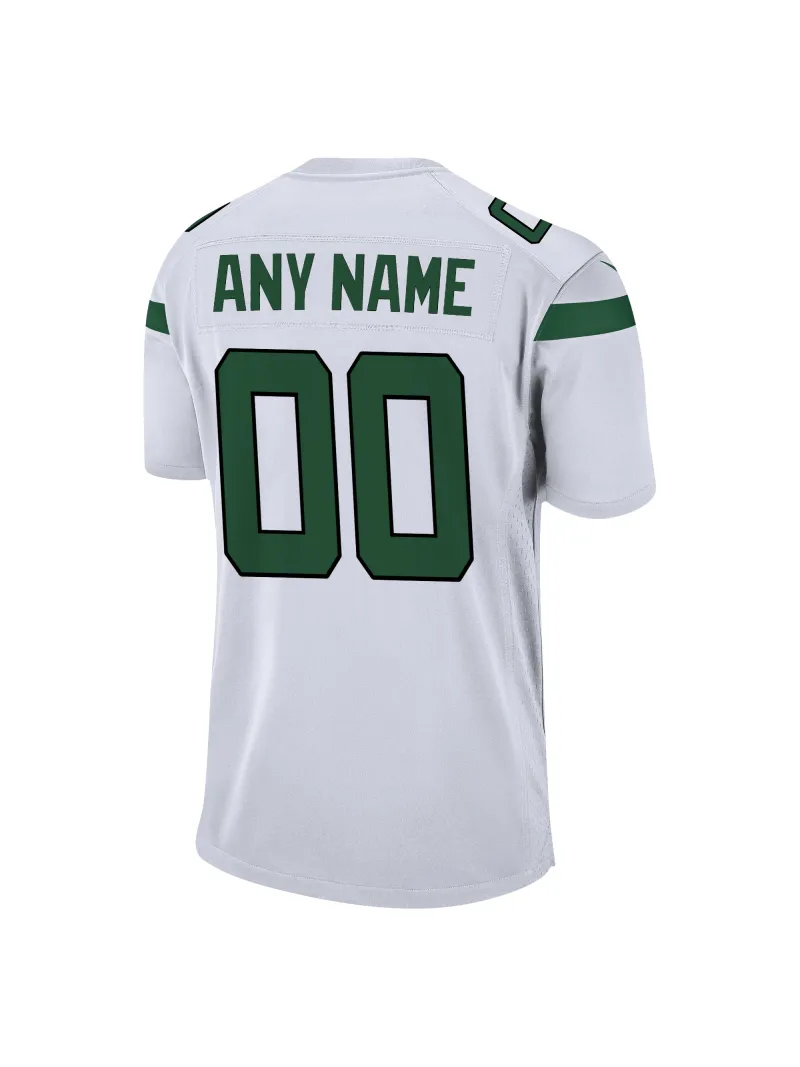 Men's New York Jets Nike White Custom Game Jersey