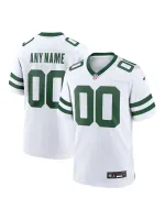 Men's New York Jets Nike White Legacy Custom Game Jersey