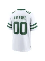 Men's New York Jets Nike White Legacy Custom Game Jersey