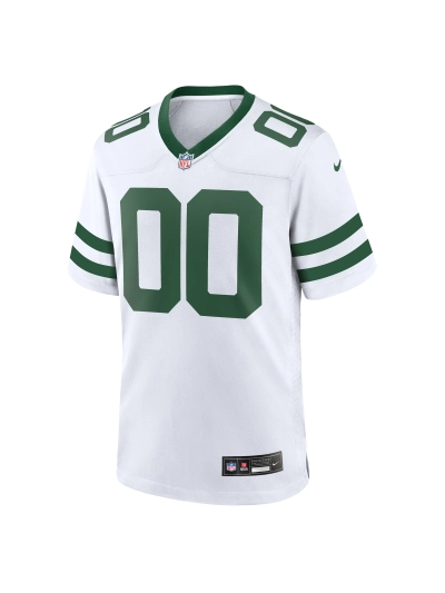 Men's New York Jets Nike White Legacy Custom Game Jersey 02