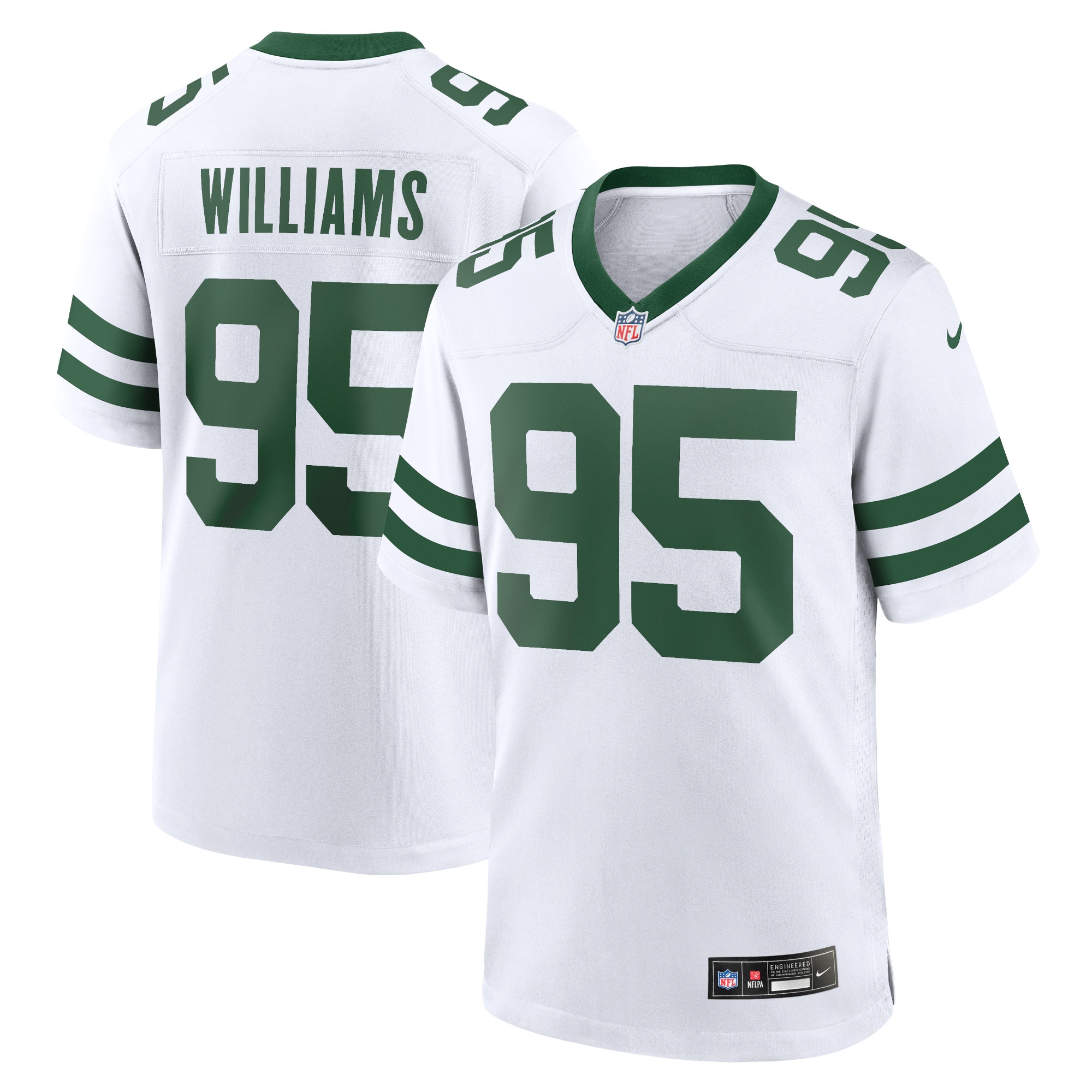 Men's New York Jets Quinnen Williams Nike White Legacy Players Game Jersey