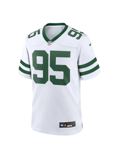 Men's New York Jets Quinnen Williams Nike White Legacy Players Game Jersey 02
