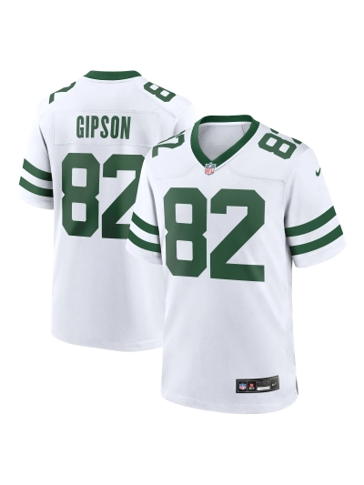 Men's New York Jets Xavier Gipson Nike White Alternate Game Jersey 01