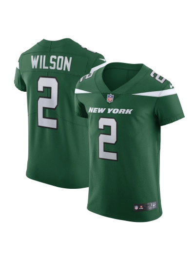 Men's New York Jets Zach Wilson Nike Gotham Green Game Jersey 01