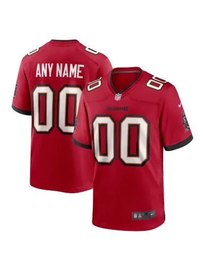 Men's Nike Tampa Bay Buccaneers Red Custom Game Jersey 01