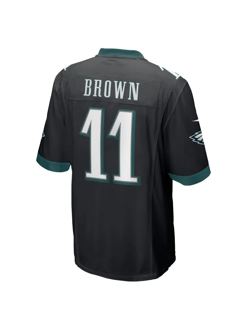 Men's Philadelphia Eagles AJ Brown Nike Black Game Jersey