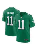 Men's Philadelphia Eagles AJ Brown Nike Kelly Green Reserve Jersey