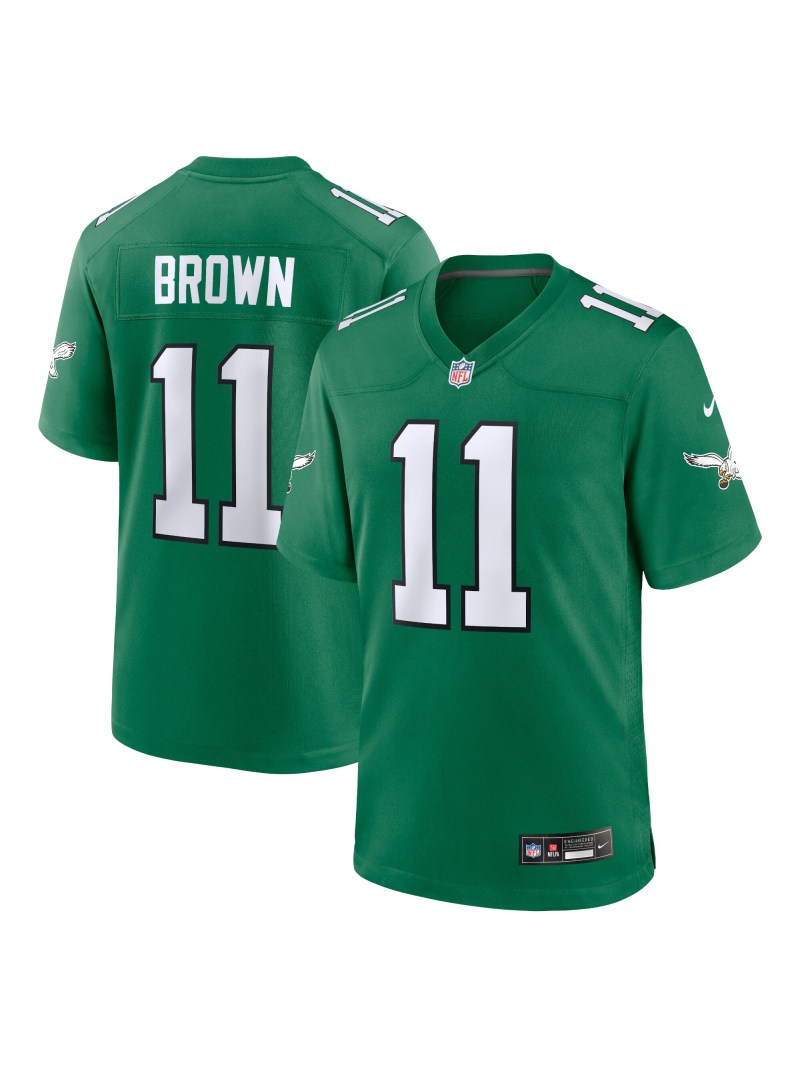 Men's Philadelphia Eagles AJ Brown Nike Kelly Green Reserve Jersey