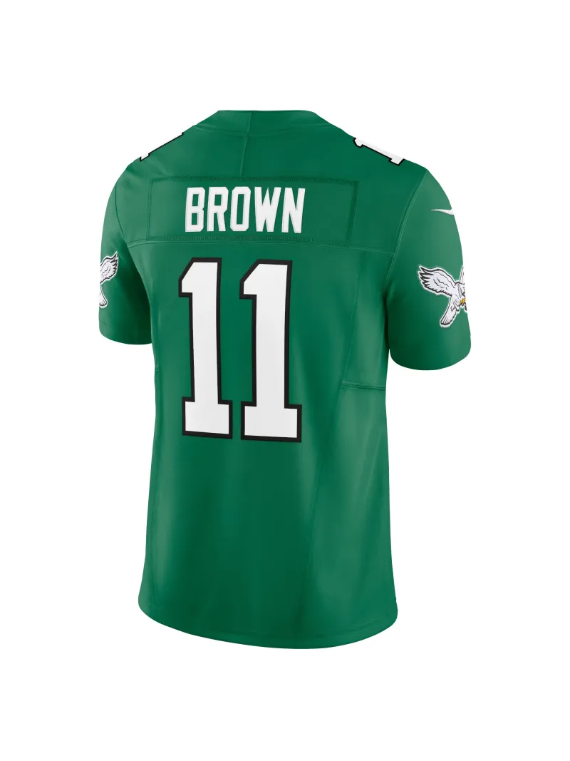 Men's Philadelphia Eagles AJ Brown Nike Kelly Green Vapor FUSE Limited Jersey