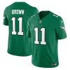 Men's Philadelphia Eagles AJ Brown Nike Kelly Green Vapor FUSE Limited Jersey