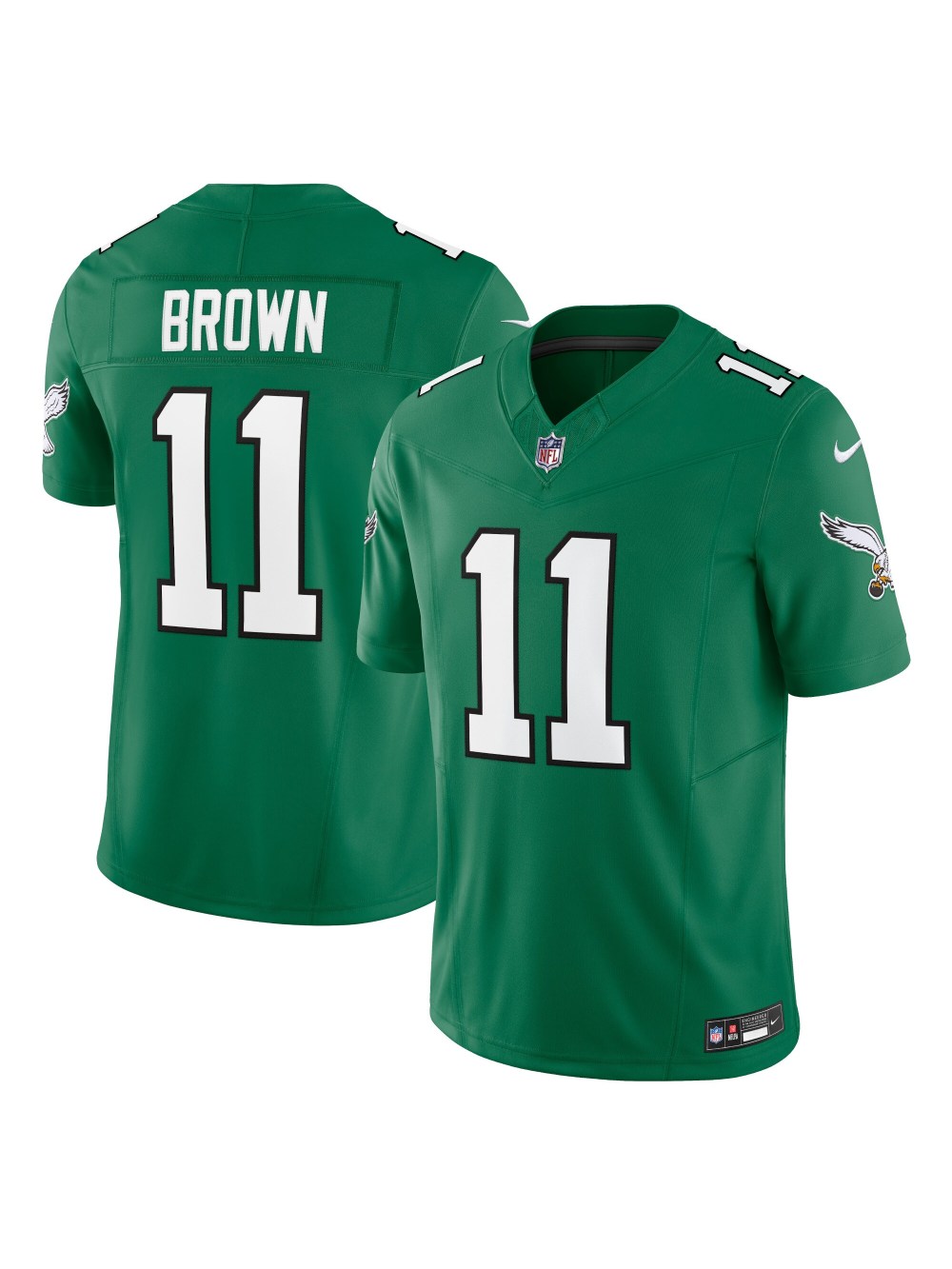 Men's Philadelphia Eagles AJ Brown Nike Kelly Green Vapor FUSE Limited Jersey