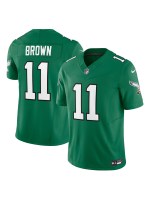 Men's Philadelphia Eagles AJ Brown Nike Kelly Green Vapor FUSE Limited Jersey