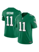 Men's Philadelphia Eagles AJ Brown Nike Kelly Green Vapor FUSE Limited Jersey