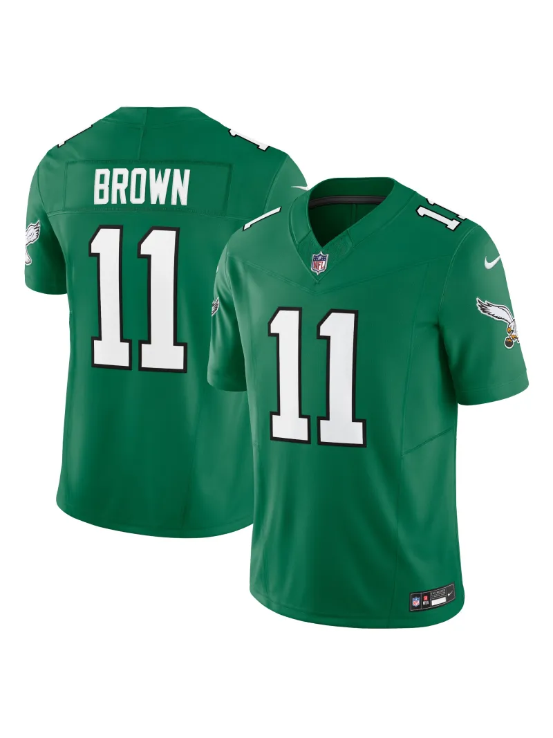 Men's Philadelphia Eagles AJ Brown Nike Kelly Green Vapor FUSE Limited Jersey