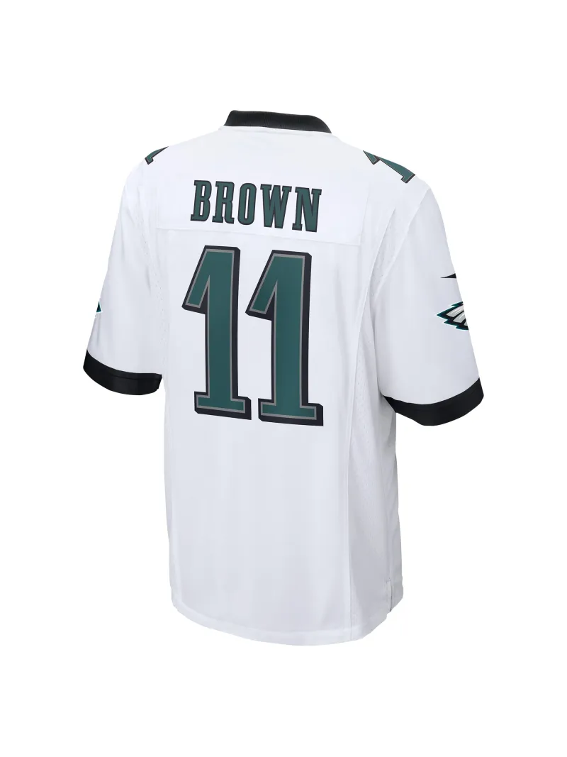 Men's Philadelphia Eagles AJ Brown Nike White Game Jersey